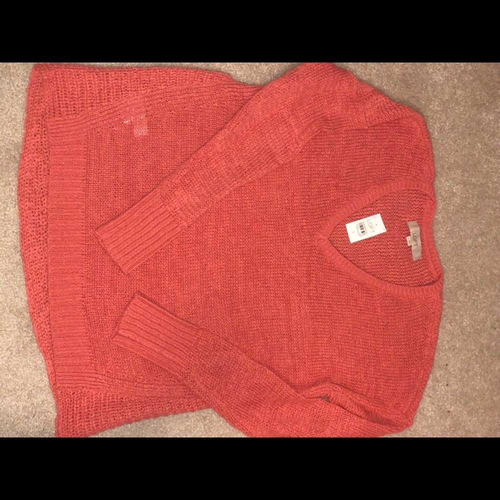 Coral summer sweater.